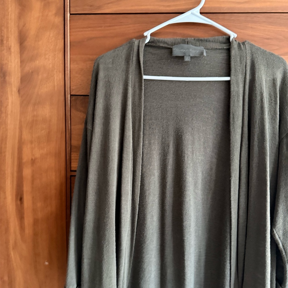 Anthropologie Sunday In Brooklyn Gray Open Front
Cardigan Women's Small - Picture 7 of 11